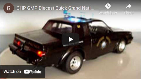 Turbo Buick Grand National Diecast Police Cars!