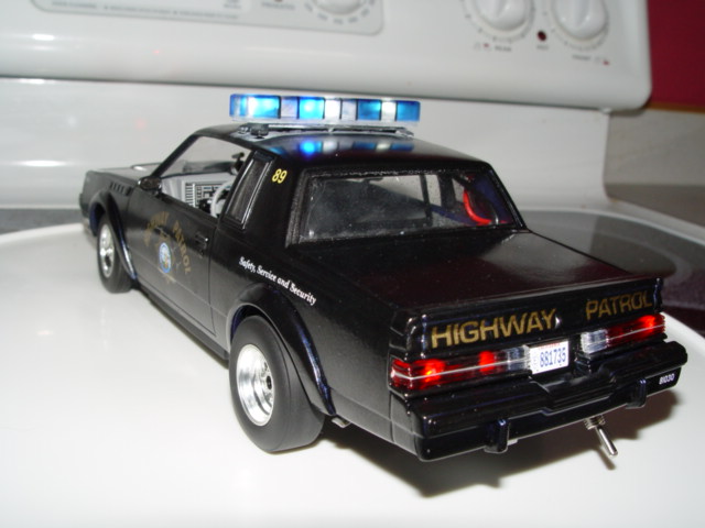 Diecast Black CHiPs Police Car