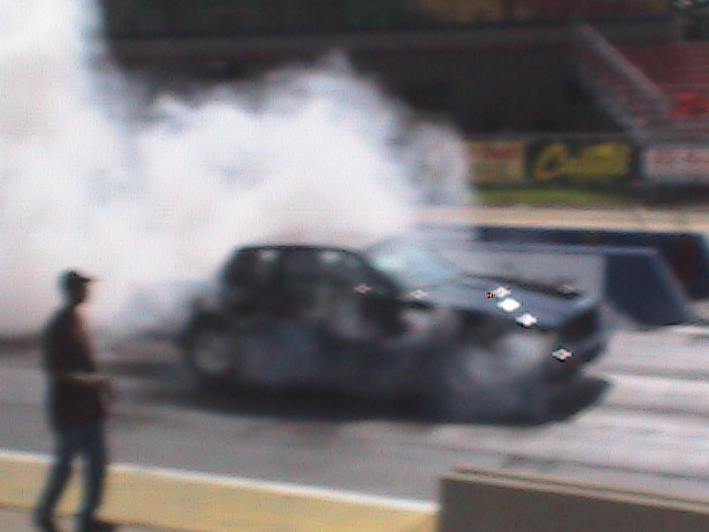 buick grand national produces smoky burnout