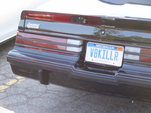 grand national license plate