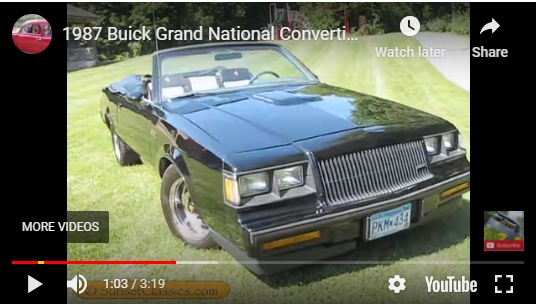 1987 Buick Grand National Convertible