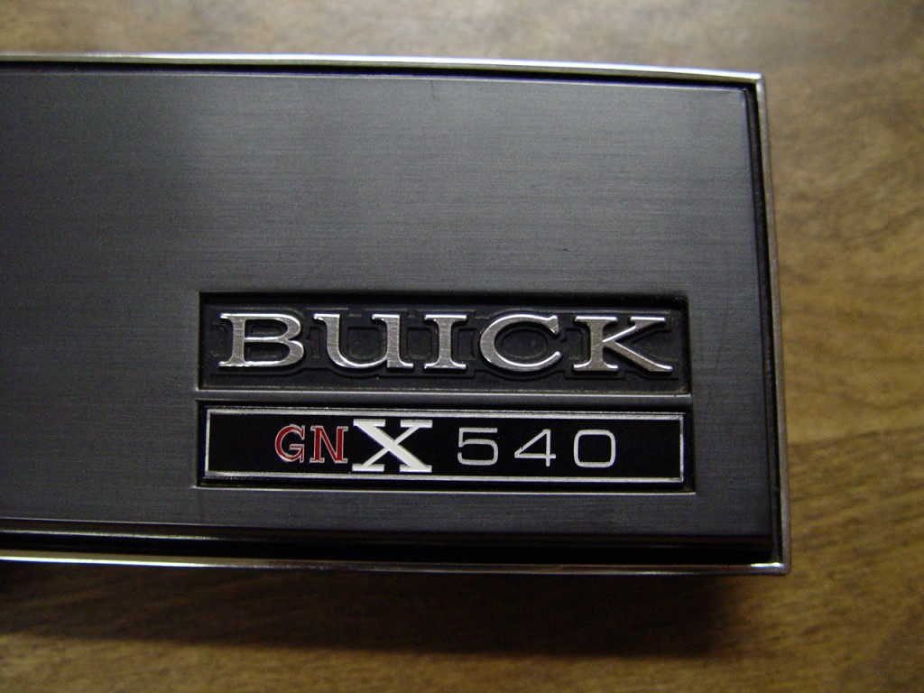 Buick GNX numbered ASC dash plate