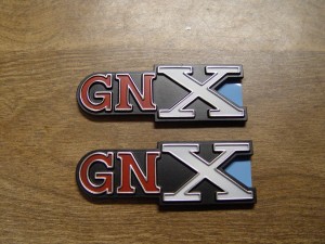 GNX trunk emblem