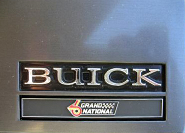 Buick Grand National dash emblem