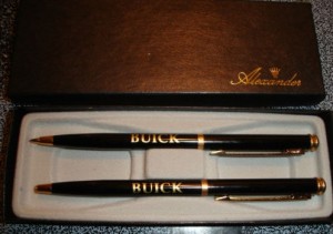 buick pen & pencil set