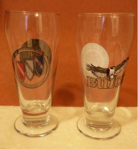 buick beer glasses