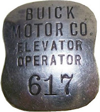 buick elevator operator badge
