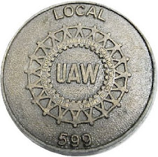 uaw local 599 badge
