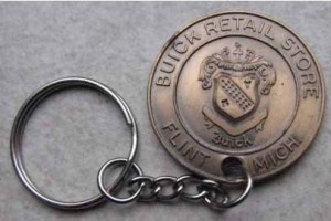 early Buick advertising keychain