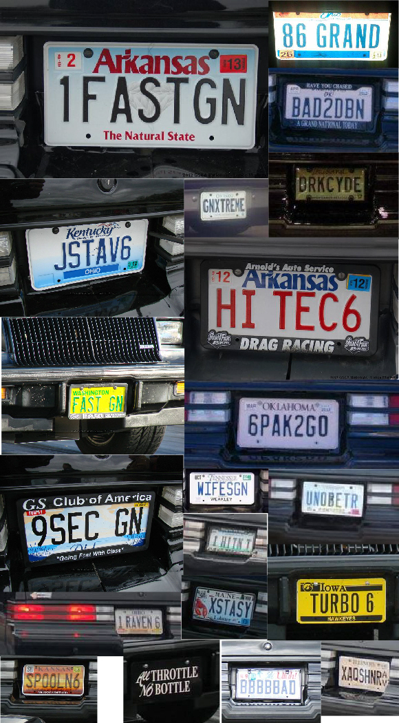 Turbo Buick Vanity License Plates