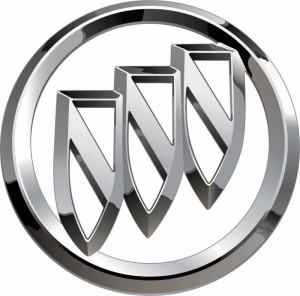 BUICK tri shield chrome Decal