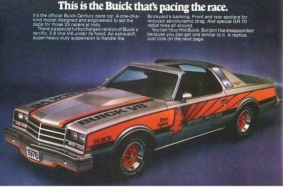 1976 Turbo Buick Century Indy Pace Car