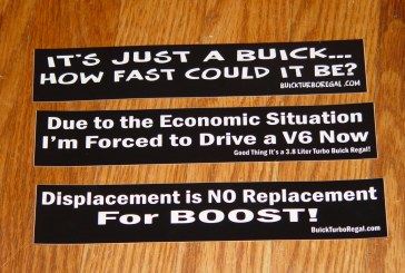 Set of 3 Funny Buick Stickers