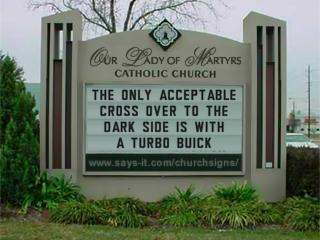 turbo buick church sign