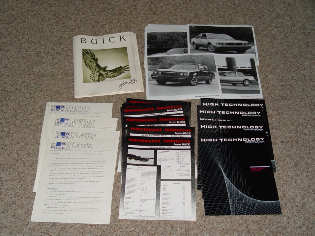 1985 buick press kit