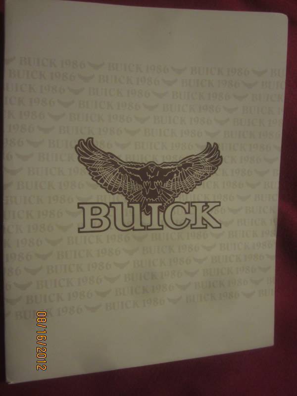 1986 buick press kit