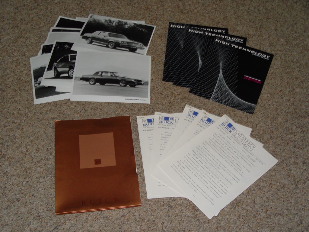 1987 buick press kit