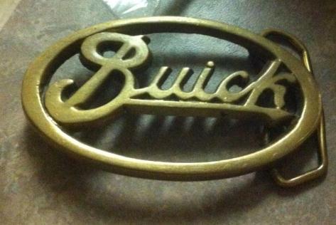 Buick Belt Buckle Tie Clip Earrings
