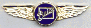 buick script pilot wings pin