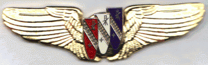 buick tri shield logo pilot wings pin