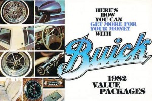 1982 Buick Value Package Cars Original Sales Brochure