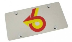 turbo 6 logo license plate