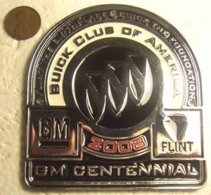 BCA 2008 GM Centennial license medal