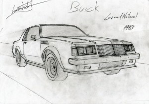Buick Grand National 1987 drawing