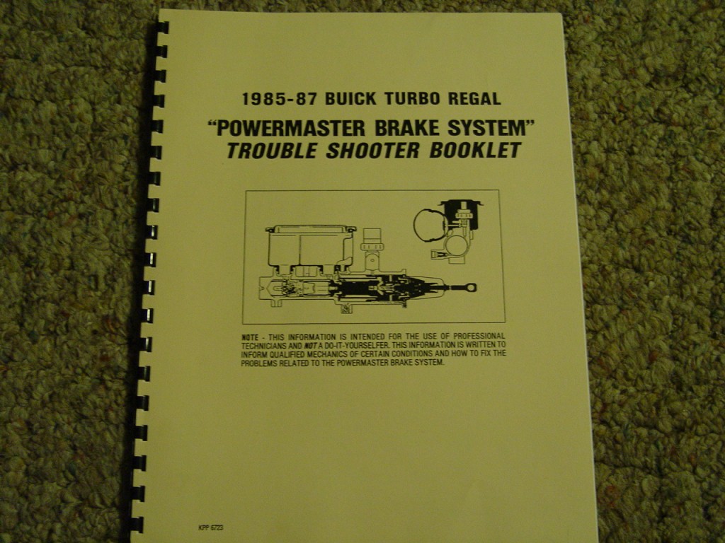 powermaster brake system booklet