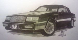 buick gnx drawing