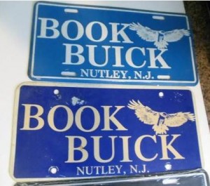 book buick dealership license plate