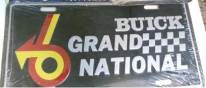buick grand national license plate