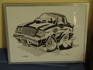 buick grand national characature print