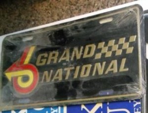 buick grand national logo license plate