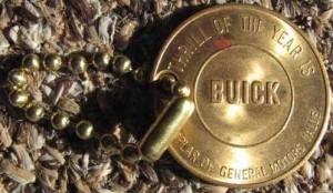 1950s buick advertising keychain