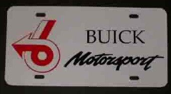 buick motorsports plate