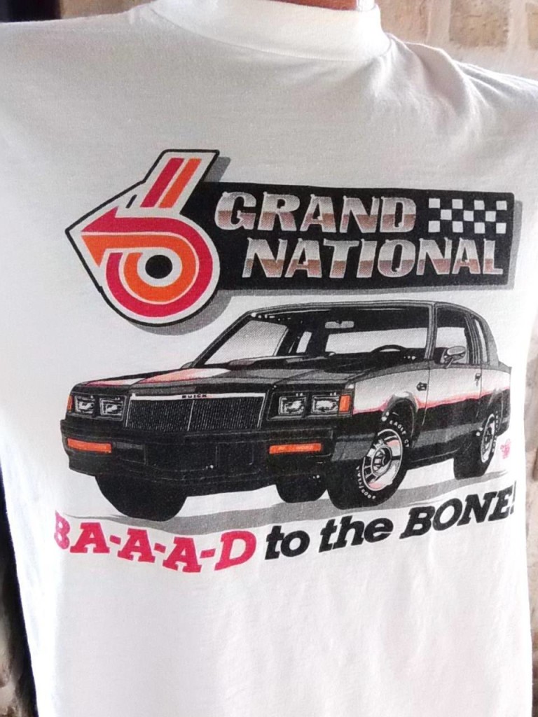 Buick Grand National We Brake for Corvettes 2 sided T-Shirt front