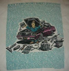 buick turbo owners shirt