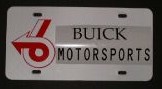 custom buick motorsports license plate