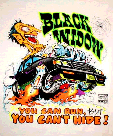 black widow buick shirt