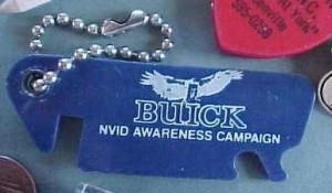 buick nvid awareness campaign keychain