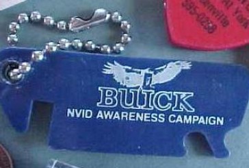 Classic Buick Advertising Key Fob Keychain