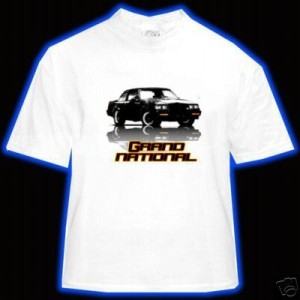 buick gn white t-shirt