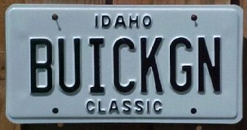 classic buick gn plate