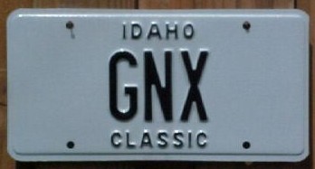 classic buick gnx plate