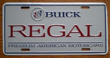 buick regal plate