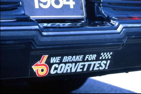 we brake for corvettes sticker