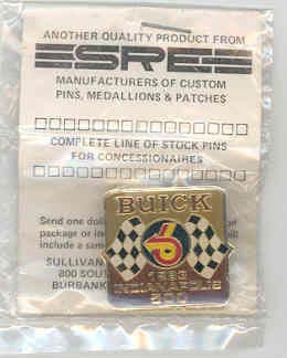 1983 indy buick pace car pin