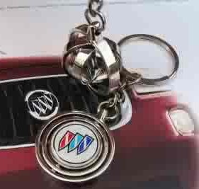 3 rings wind spinner buick keychain
