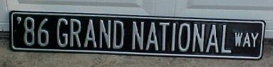 86 grand national way sign